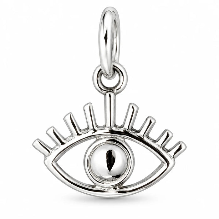 Silber 925 Auge Anhänger – Nazar Schutzsymbol im minimalistischen Design