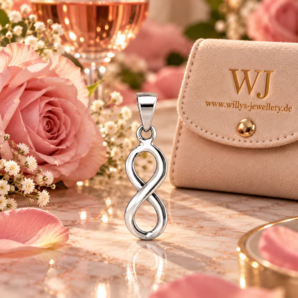 Silber 925 Unendlichkeit Anhänger – Infinity Symbol der ewigen Verbundenheit