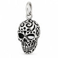 Silber 925 Totenkopf Anhänger mit Ornamenten – Skull Schmuck