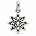 Silber 925 Blumen Anhänger mit acht Blütenblättern – Vintage