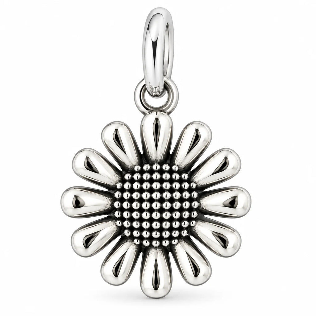 Silber 925 Gänseblümchen Anhänger – Floraler Silberschmuck