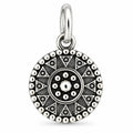 Silber 925 Mandala Anhänger rund – Geometrisches Vintage-Ornament