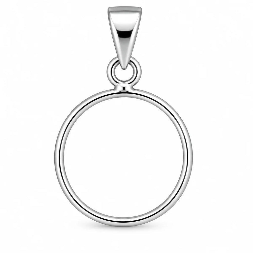 Silber 925 Kreis Anhänger rund Kettenanhänger minimalistisch