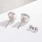 Elegante 925 Sterling Silber Ohrstecker mit weißen Süßwasserperlen – zeitlos & edel | WILLYS JEWELLERY