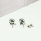 Elegante Türkis Ohrstecker aus 925 Sterling Silber – Handgefertigter Schmuck für Damen | WILLYS JEWELLERY