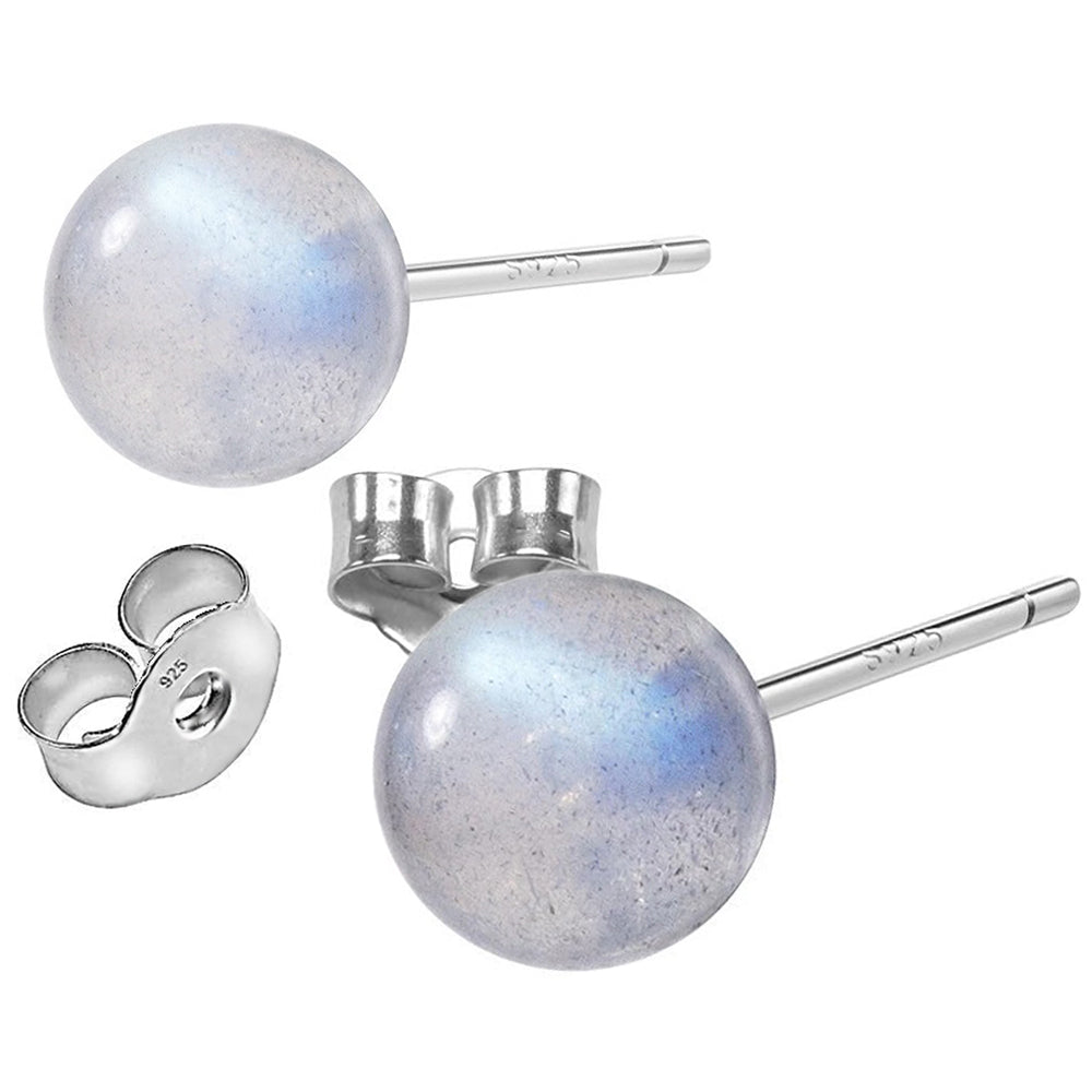 Elegante 925 Sterling Silber Ohrstecker mit Regenbogen-Mondstein – Stil, Glanz & Bedeutung | WILLYS JEWELLERY