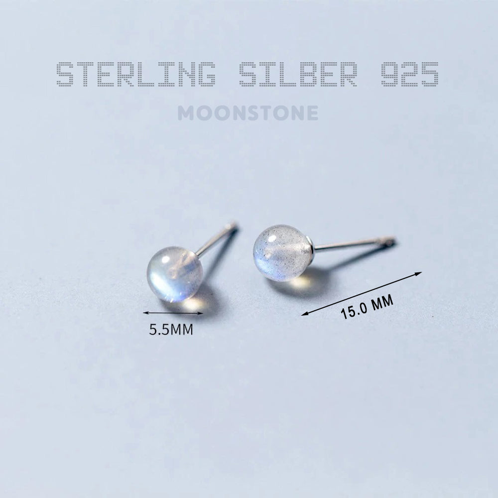 Elegante 925 Sterling Silber Ohrstecker mit Regenbogen-Mondstein – Stil, Glanz & Bedeutung | WILLYS JEWELLERY