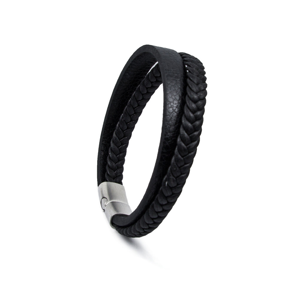 Herren Armband mit Doppel-Strang & Magnetverschluss – deutsche Handwerkskunst