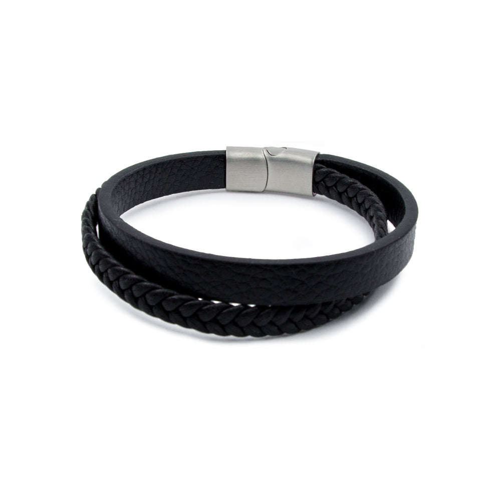 Herren Armband mit Doppel-Strang & Magnetverschluss – deutsche Handwerkskunst