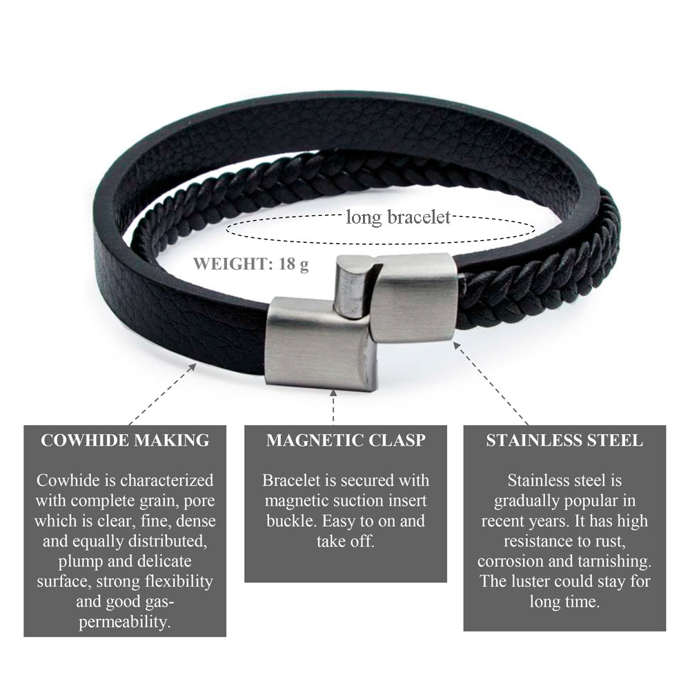 Herren Armband mit Doppel-Strang & Magnetverschluss – deutsche Handwerkskunst