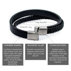 Herren Armband mit Doppel-Strang & Magnetverschluss – deutsche Handwerkskunst