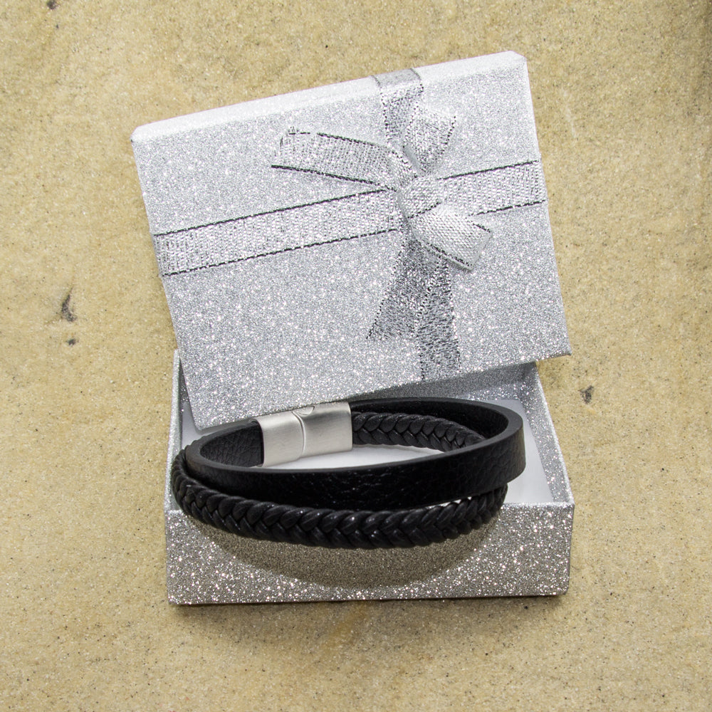 Herren Armband mit Doppel-Strang & Magnetverschluss – deutsche Handwerkskunst