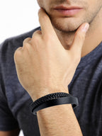 Herren Armband mit Doppel-Strang & Magnetverschluss – deutsche Handwerkskunst